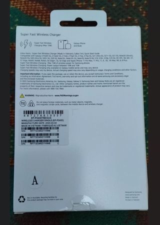 Cargador inalámbrico Samsung 15W