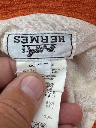 Sombrero Hermès Naranja