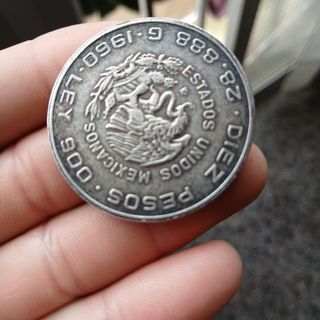 Monedas antiguas México 1960