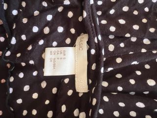 Mono lunares HyM negro - Talla S
