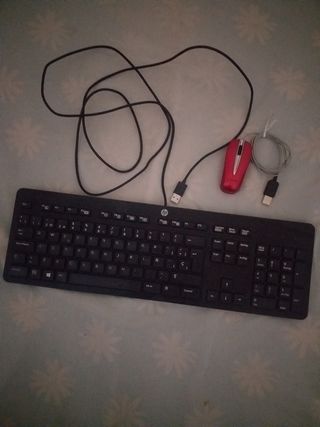 Teclado y ratón HP - Negro/Rojo