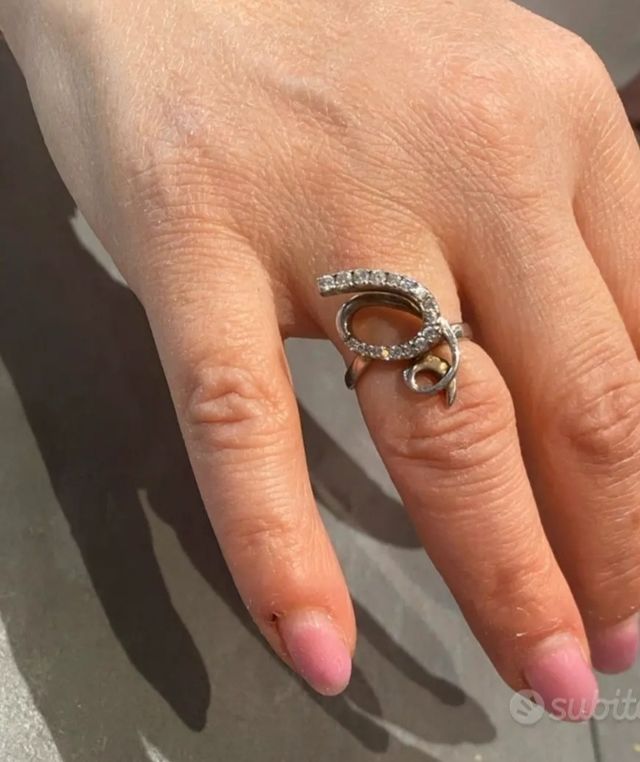 Anello argento925 con zirconi