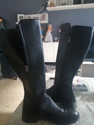 Botas altas negras mujer