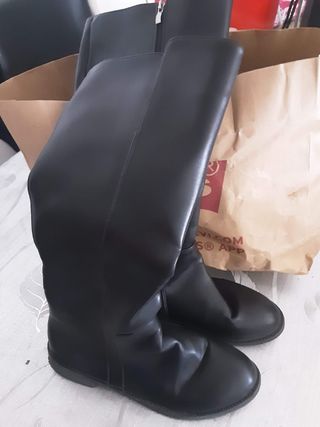 Botas altas negras mujer