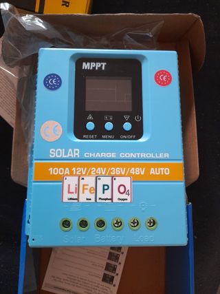 Controlador Carga Solar 100A MPPT 12/24/36/48V