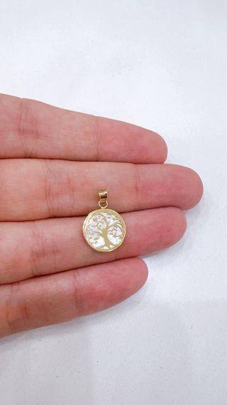 Ciondolo Albero della Vita in oro giallo 18kt 750