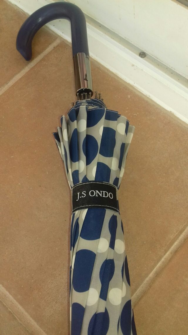 Paraguas J.S. Ondo - Azul y Blanco