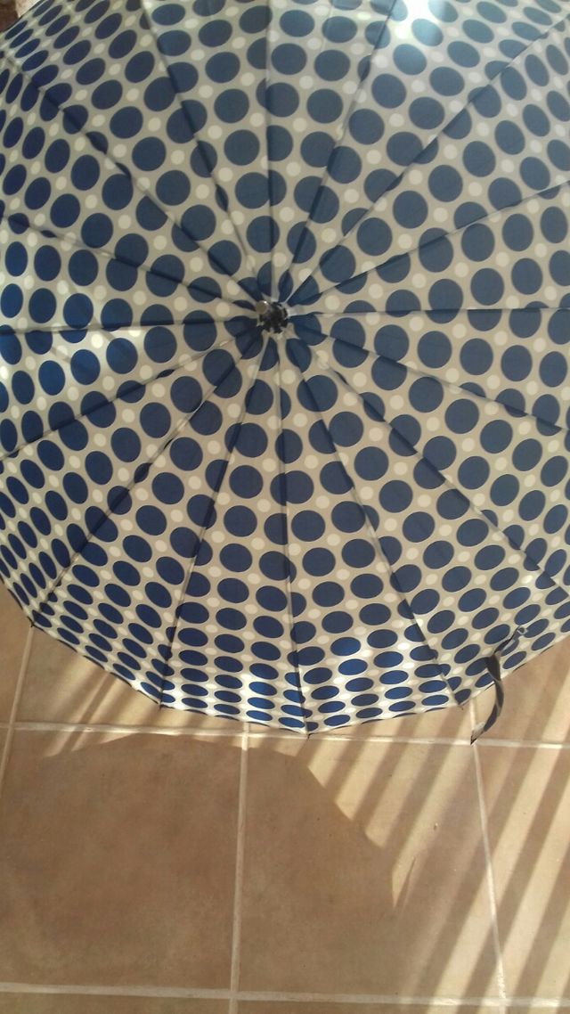 Paraguas J.S. Ondo - Azul y Blanco