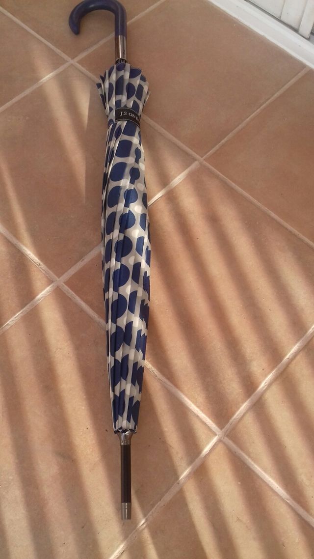Paraguas J.S. Ondo - Azul y Blanco