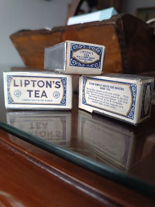 3 Cajas Tea Lipton antiguas