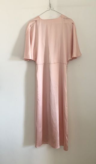 Vestito lungo da cerimonia H&M rosa chiaro tg M