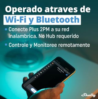 Shelly Plus i4 DC Control. WiFi y Bluetooth