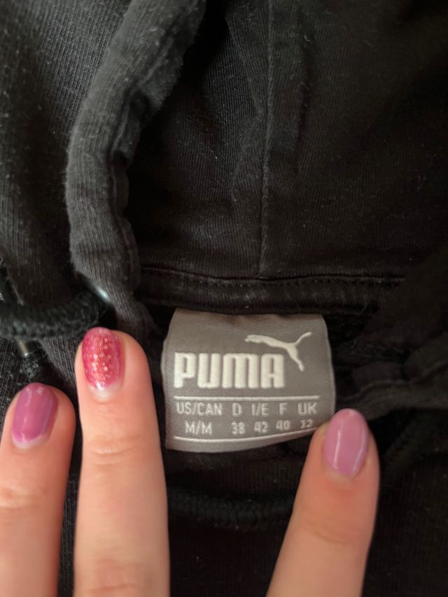 Felpa Puma nera tg M
