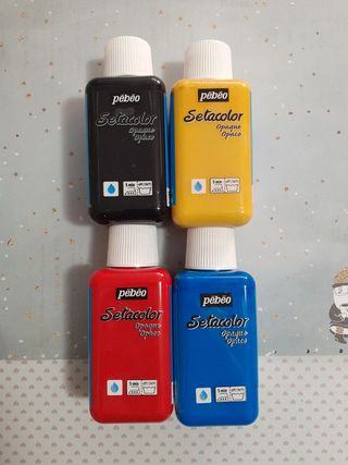 4 botes Pebeo Setacolor Opaco 250ml