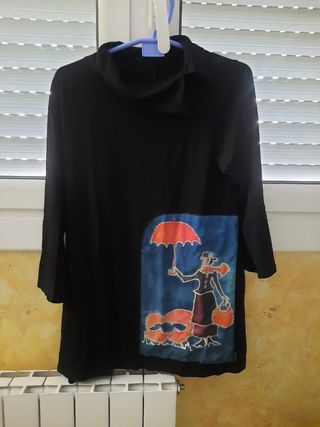 Vestido negro con detalle Mary Poppins