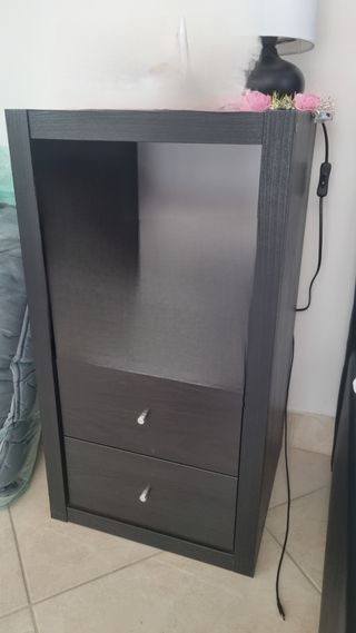 2 comodini + scaffale cubo