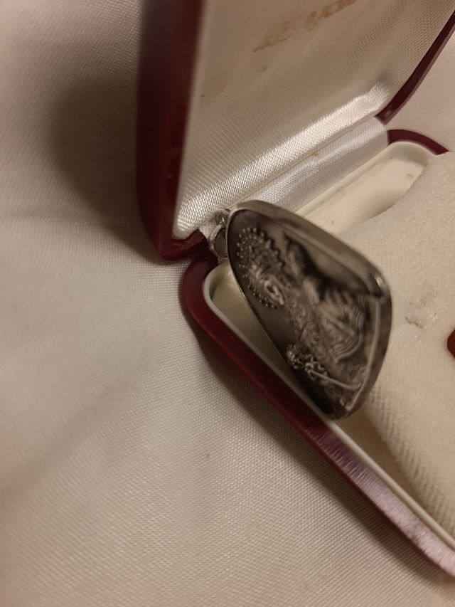 Medalla Virgen con Niño - Plata