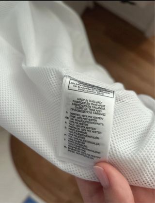 Chaqueta Adidas ClimaLite blanca y azul