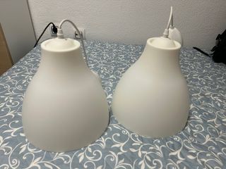 Lámparas Ikea blancas