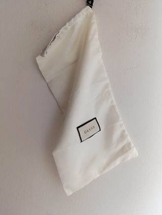 Borsa antipolvere Gucci bianca
