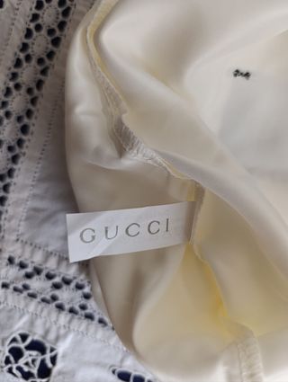 Borsa antipolvere Gucci bianca