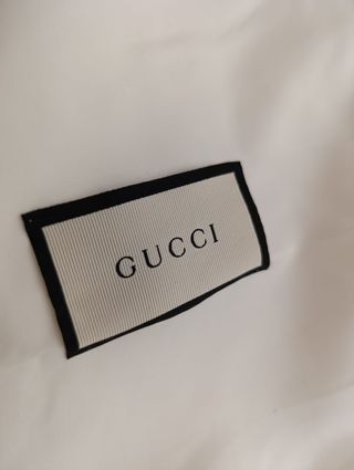 Borsa antipolvere Gucci bianca