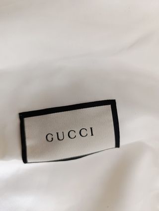 Borsa antipolvere Gucci bianca