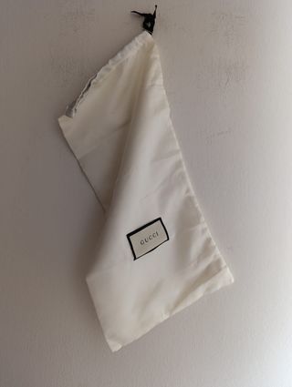 Borsa antipolvere Gucci bianca