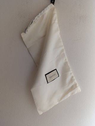 Borsa antipolvere Gucci bianca