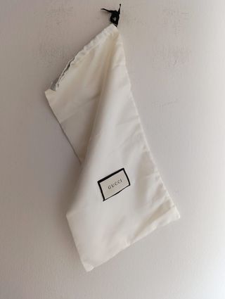 Borsa antipolvere Gucci bianca