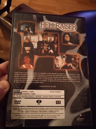 DVD Hellraiser -Los que traen el infierno