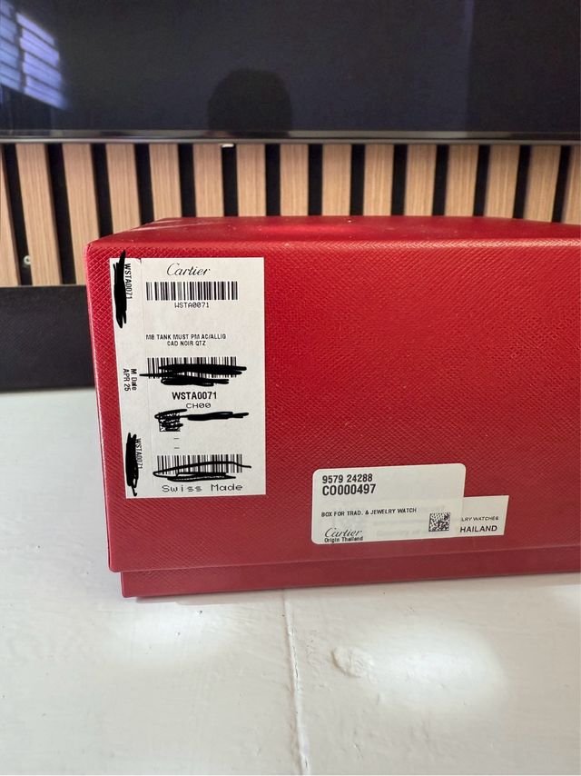 Cartier Tank Must - Reloj Negro