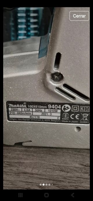 Lijadora de banda Makita 9404J 