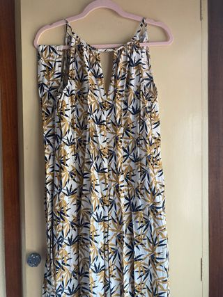 Mono Mango XS estampado - blanco/mostaza/negro