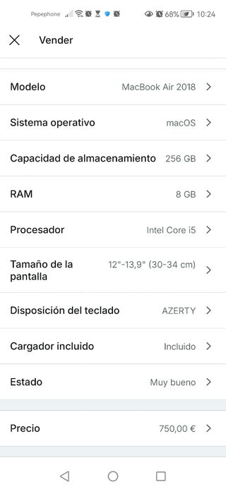 MacBook Air A1932 Gris plata