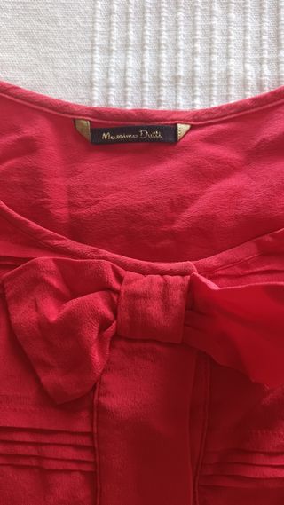 Blusa roja Massimo Dutti talla S