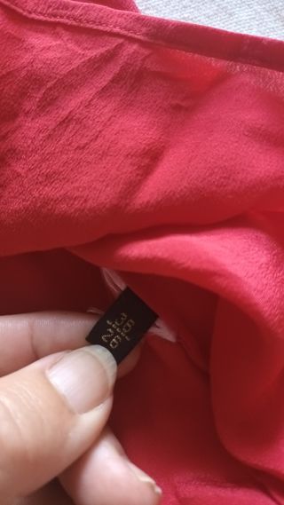Blusa roja Massimo Dutti talla S