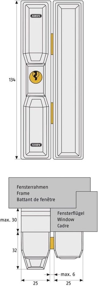 ABUS Seguro adicional para ventanas FTS88