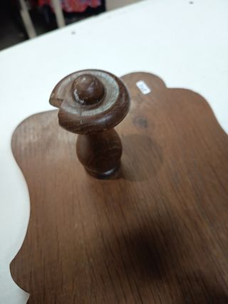 Percheros madera maciza - 3 ganchos