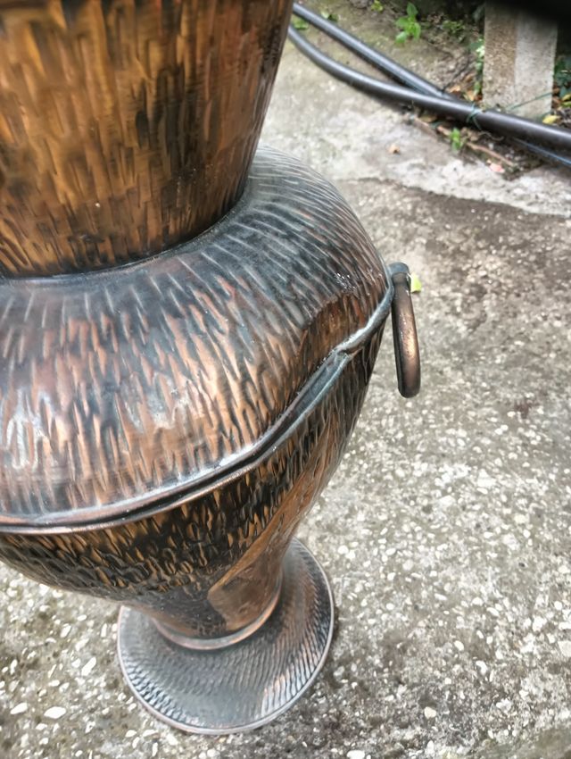 Portaombrelli / vado in metallo stile antico, Rame