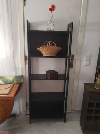 Estantería negra 5 baldas