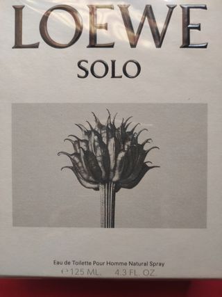 LOEWE SOLO Eau de Toilette 125ml FORMATO ANTIGUO