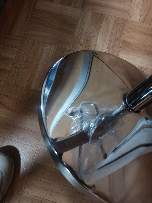 Perchero pie metal madera