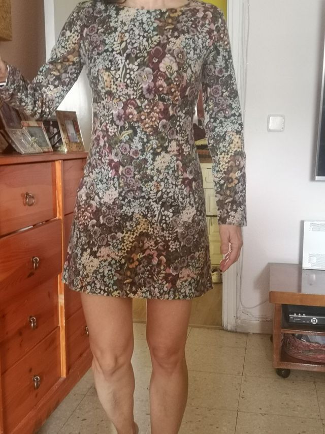 Vestido Zara estampado multicolor