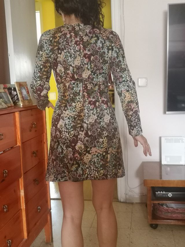 Vestido Zara estampado multicolor