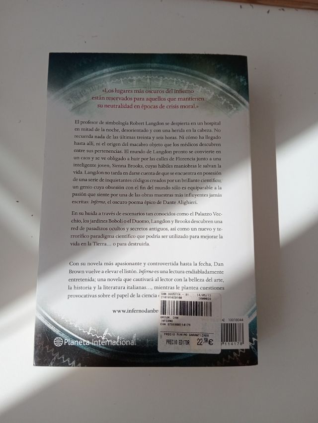 Inferno (Versión española) (Spanish Edition)