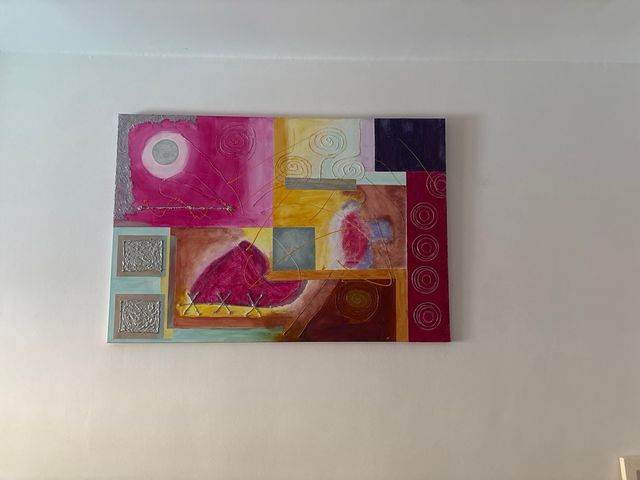 Cuadro abstracto multicolor