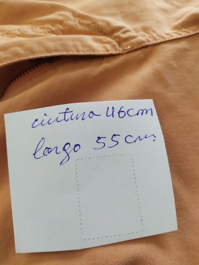 Shorts hombre algodón naranja talla 46