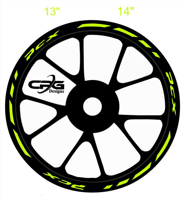 Kit pegatinas llantas honda pcx
