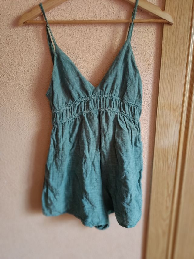 Mono corto niña - Verde agua